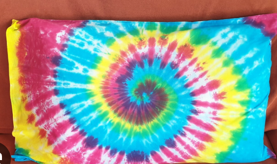 Tie-dye pillow cases